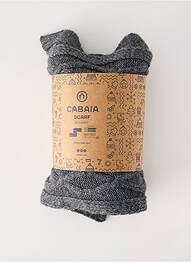 Echarpe tissage chiné gris CABAÏA homme