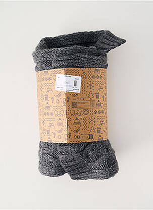 Echarpe tissage chiné gris CABAÏA homme