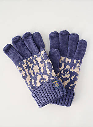 Gants stretch bleu SUN VALLEY homme