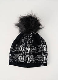 Bonnet imprimé fantaisie noir SUN VALLEY homme