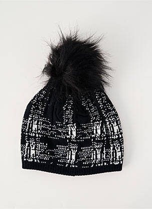 Bonnet imprimé fantaisie noir SUN VALLEY homme