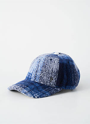Casquette imprimé carreaux bleu SUN VALLEY homme
