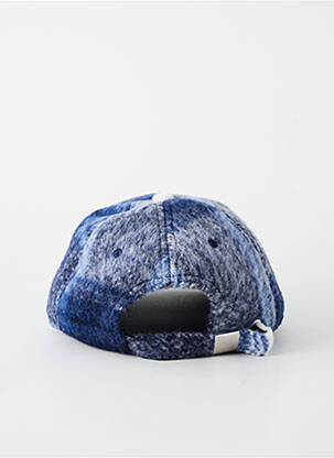 Casquette imprimé carreaux bleu SUN VALLEY homme