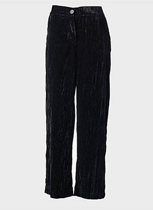 Pantalon droit stretch taille normale noir C'EST BEAU LA VIE femme