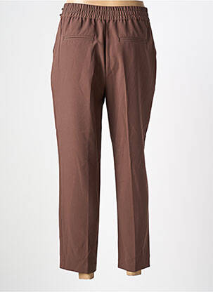 Pantalon chino taille normale taille normale marron JULIE GUERLANDE femme