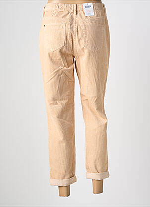Pantalon droit stretch taille haute beige C'EST BEAU LA VIE femme