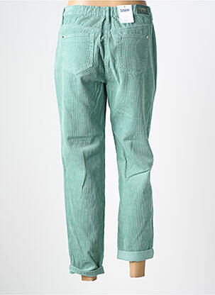 Pantalon droit stretch taille haute vert C'EST BEAU LA VIE femme
