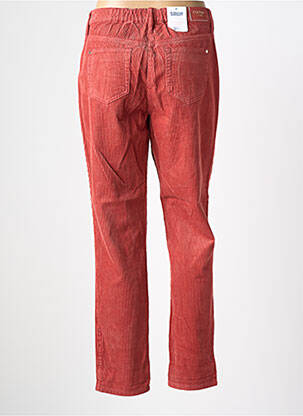 Pantalon droit stretch taille haute orange C'EST BEAU LA VIE femme