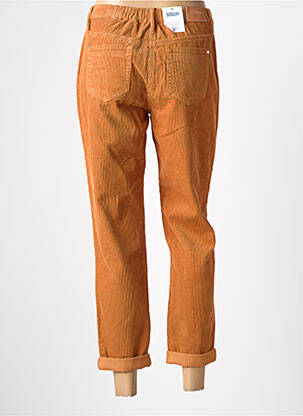 Pantalon droit stretch taille haute jaune C'EST BEAU LA VIE femme