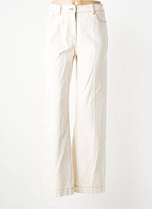 Jeans coupe droite taille normale taille normale beige C'EST BEAU LA VIE femme