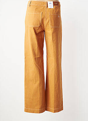 Jeans coupe droite taille normale taille normale orange C'EST BEAU LA VIE femme