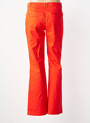 Pantalon droit stretch taille normale rouge JULIE GUERLANDE femme
