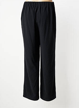 Pantalon large tissage popeline taille normale noir C'EST BEAU LA VIE femme