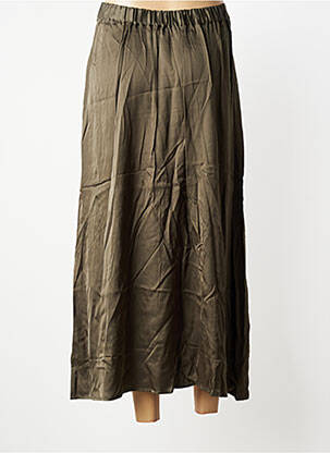 Jupe longue coupe fluide vert JULIE GUERLANDE femme