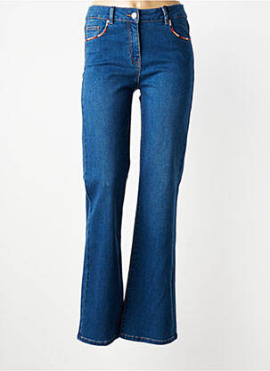 Jean coupe flare stretch taille normale bleu JULIE GUERLANDE femme