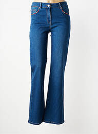 Jean coupe flare stretch taille normale bleu JULIE GUERLANDE femme