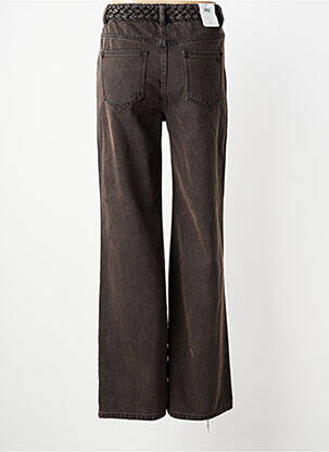 Jeans coupe droite taille normale taille normale marron C'EST BEAU LA VIE femme