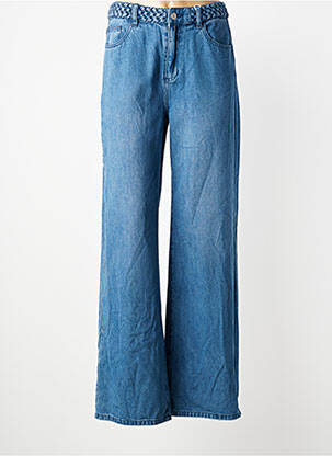Jeans coupe droite taille normale taille normale bleu C'EST BEAU LA VIE femme