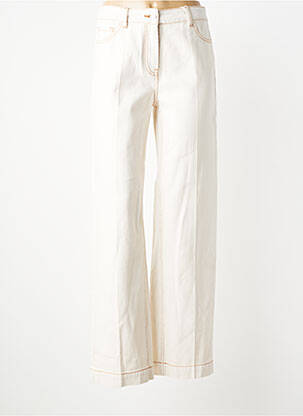 Jeans coupe droite taille normale taille normale beige C'EST BEAU LA VIE femme