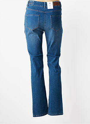 Jeans coupe slim tissage brut taille normale bleu JULIE GUERLANDE femme