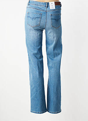 Jeans coupe droite taille normale taille normale bleu JULIE GUERLANDE femme