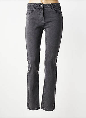 Jeans coupe slim tissage brut taille normale gris C'EST BEAU LA VIE femme