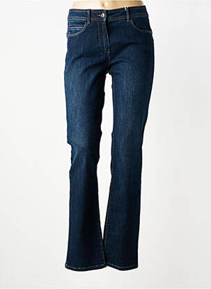 Jeans coupe droite taille normale taille normale bleu C'EST BEAU LA VIE femme