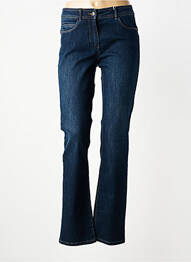Jeans coupe droite taille normale taille normale bleu C'EST BEAU LA VIE femme