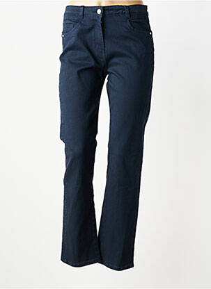 Pantalon slim tissage popeline taille normale bleu C'EST BEAU LA VIE femme
