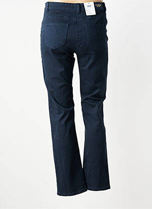 Pantalon slim tissage popeline taille normale bleu C'EST BEAU LA VIE femme