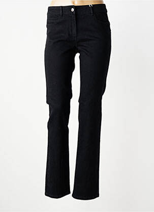 Pantalon slim tissage popeline taille normale noir C'EST BEAU LA VIE femme