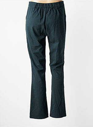 Pantalon droit tissage popeline taille normale vert JULIE GUERLANDE femme