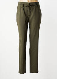 Pantalon slim taille normale taille normale vert JULIE GUERLANDE femme