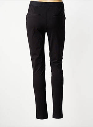 Pantalon slim taille élastique taille normale noir JULIE GUERLANDE femme