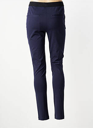 Pantalon slim taille élastique taille normale bleu JULIE GUERLANDE femme