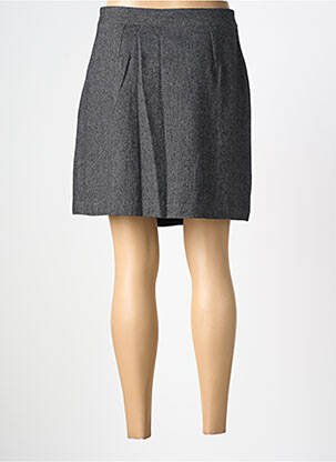 Jupe courte taille à pinces gris C'EST BEAU LA VIE femme