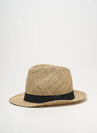 Chapeau forme chapeau paille noir AUREGA homme