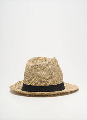 Chapeau forme chapeau paille noir AUREGA homme