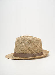 Chapeau forme chapeau paille marron AUREGA homme