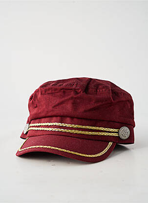 Casquette visière souple rouge GRACE HATS femme