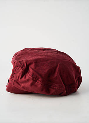 Casquette visière souple rouge GRACE HATS femme