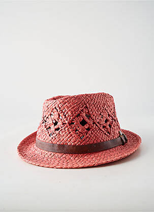 Chapeau forme chapeau paille rouge R ESSENTIAL homme