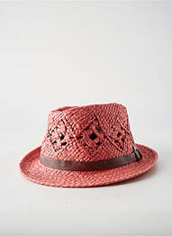 Chapeau forme chapeau paille rouge R ESSENTIAL homme