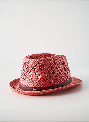 Chapeau forme chapeau paille rouge R ESSENTIAL homme