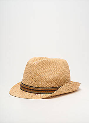 Chapeau imprimé rayures beige R MOUNTAIN homme