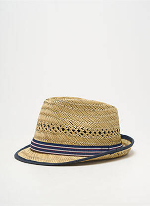 Chapeau imprimé rayures bleu HERMAN homme
