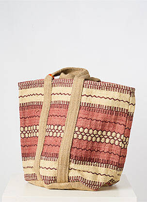 Sac type de porter main forme plage rose LE VOYAGE EN PANIER femme