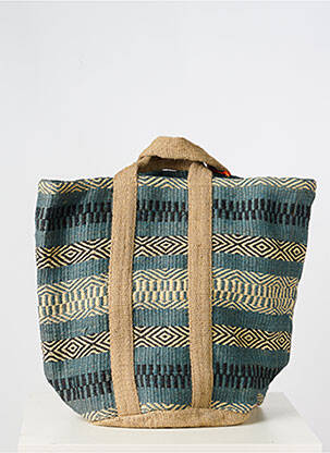 Sac type de porter main forme plage bleu LE VOYAGE EN PANIER femme