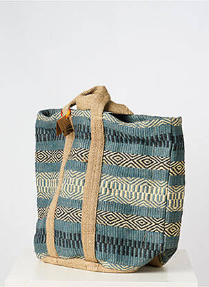 Sac type de porter main forme plage bleu LE VOYAGE EN PANIER femme