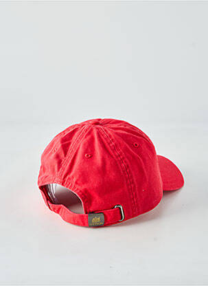 Casquette fermeture pressionnée rouge STETSON homme